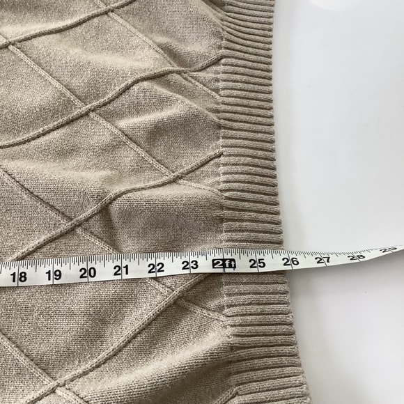 Izod Mens Argyle Patterned Crewneck Sweater Beige XXL - Picture 10 of 10